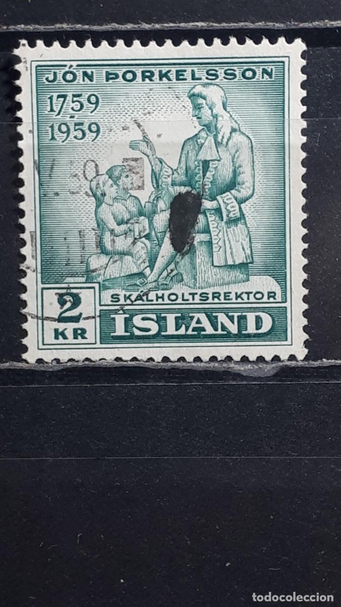 Selos: ISLANDIA. A&Ntilde;O 1959. &deg;. YVERT 292