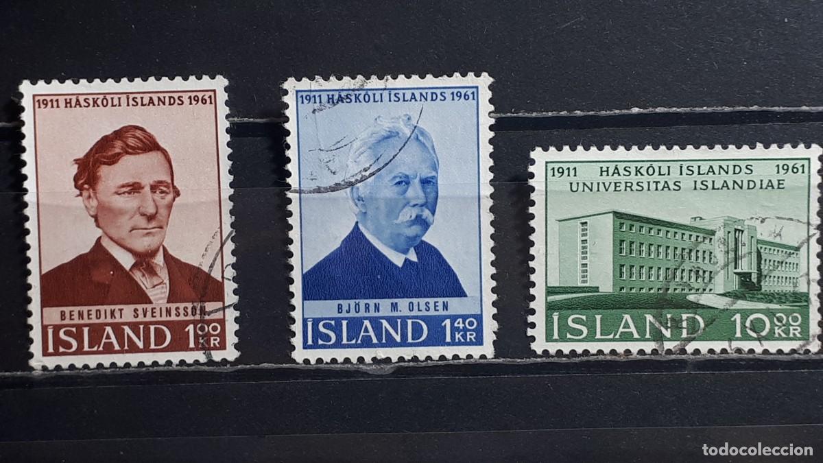 Briefmarken: ISLANDIA. A&Ntilde;O 1961. &deg;. YVERT 313/5