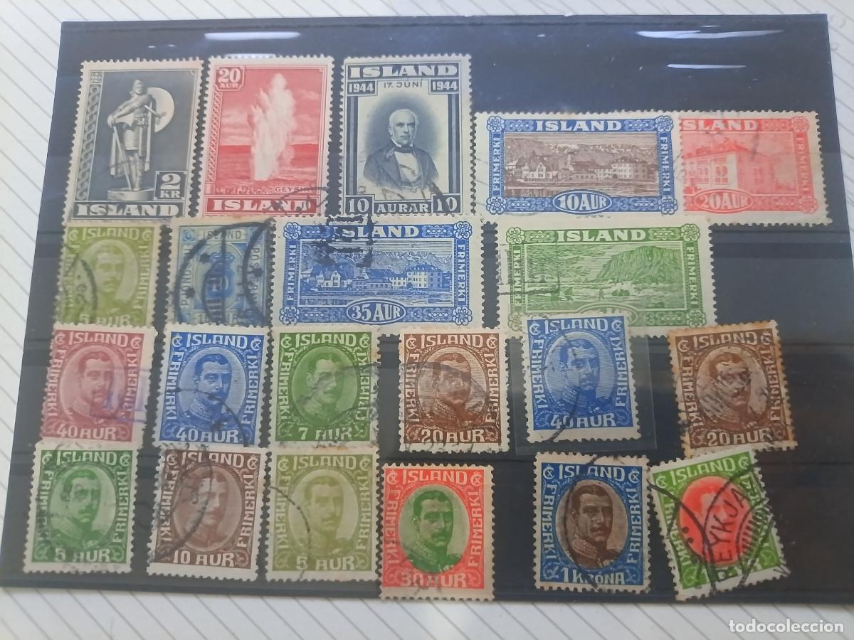 Selos: Lote de sellos de Islandia
