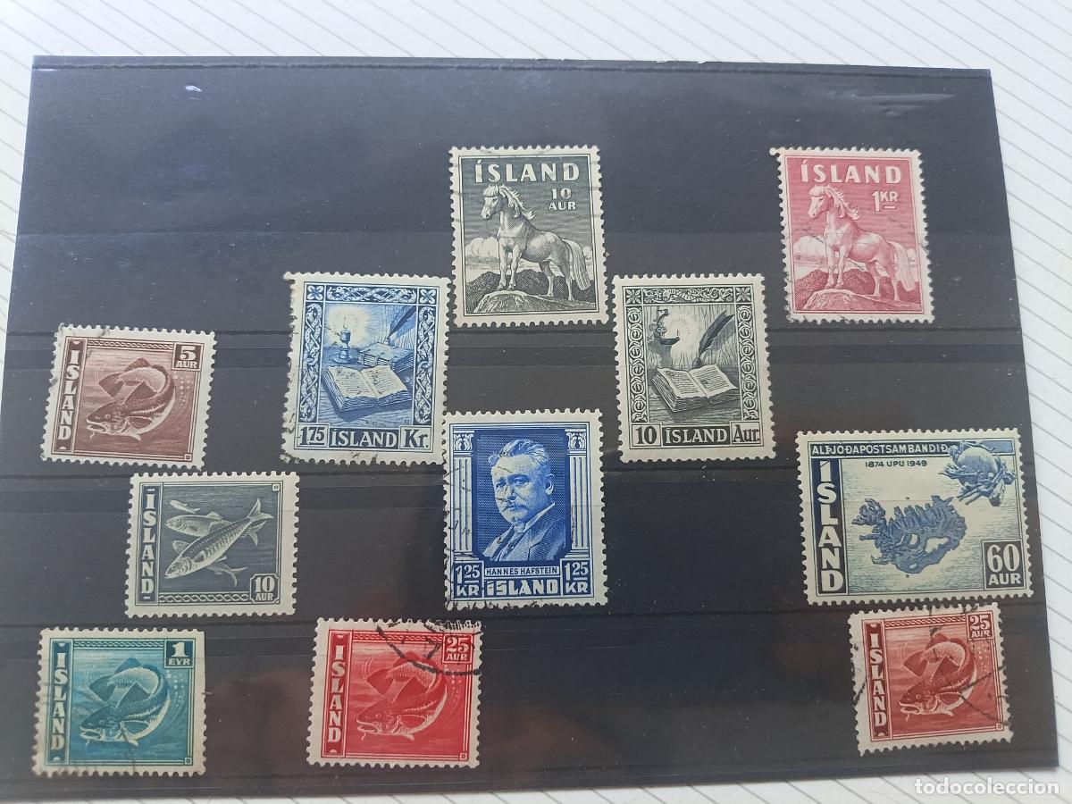 Briefmarken: Islandia. Lote de sellos antiguos