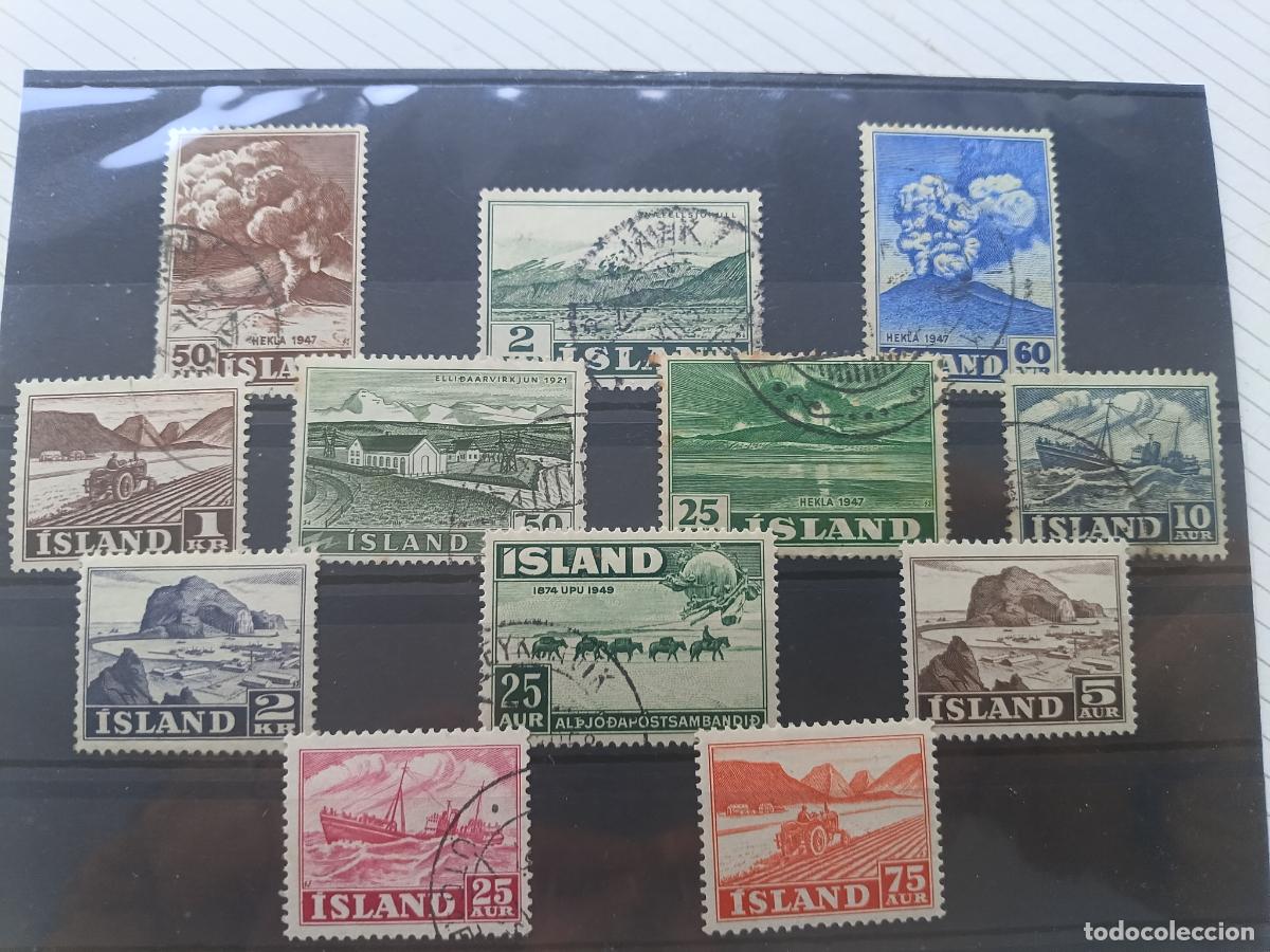 Selos: Islandia. Lote de sellos antiguos