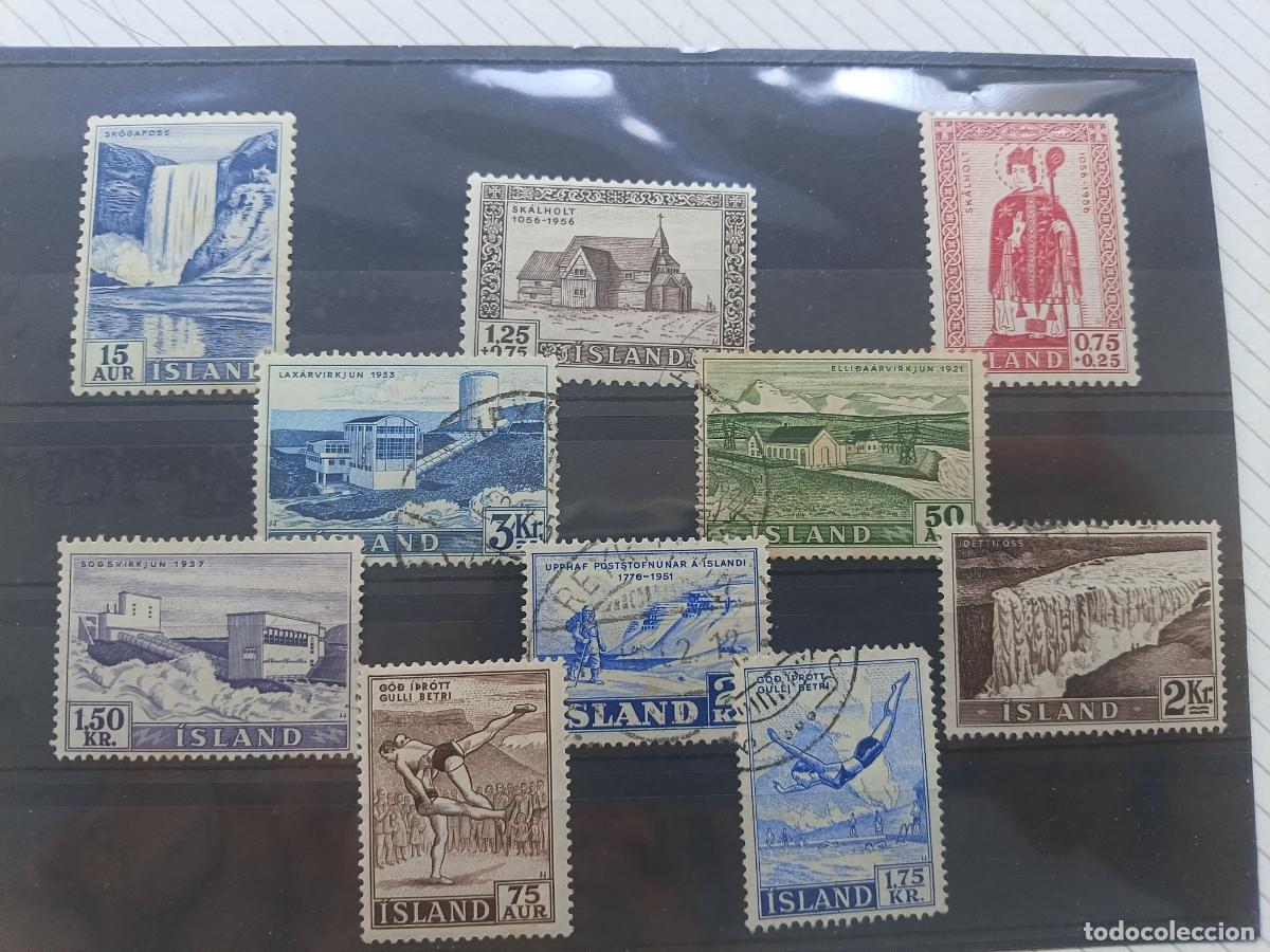 Selos: Islandia. Lote de sellos antiguos