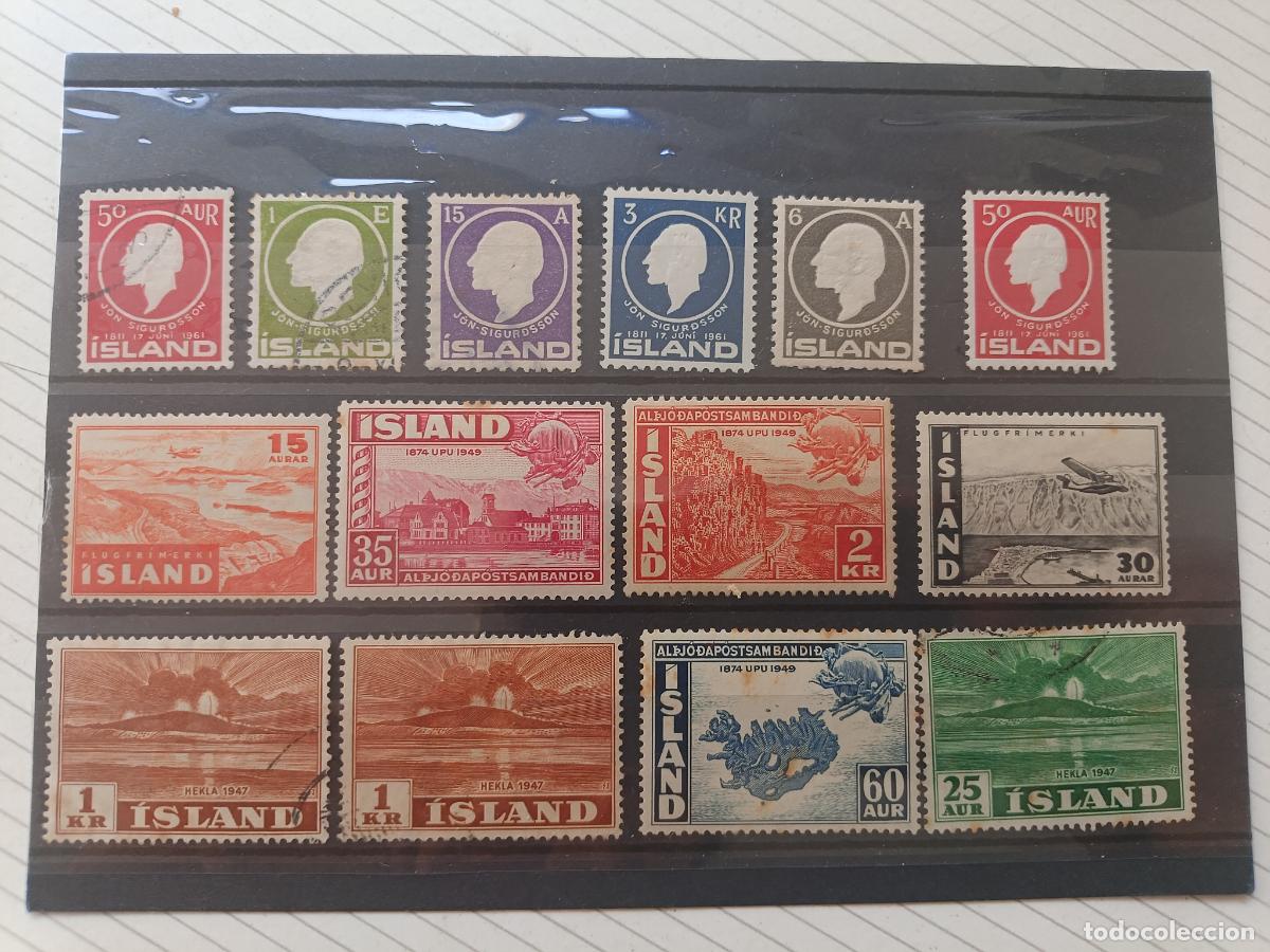 Francobolli: Islandia. Lote de sellos antiguos