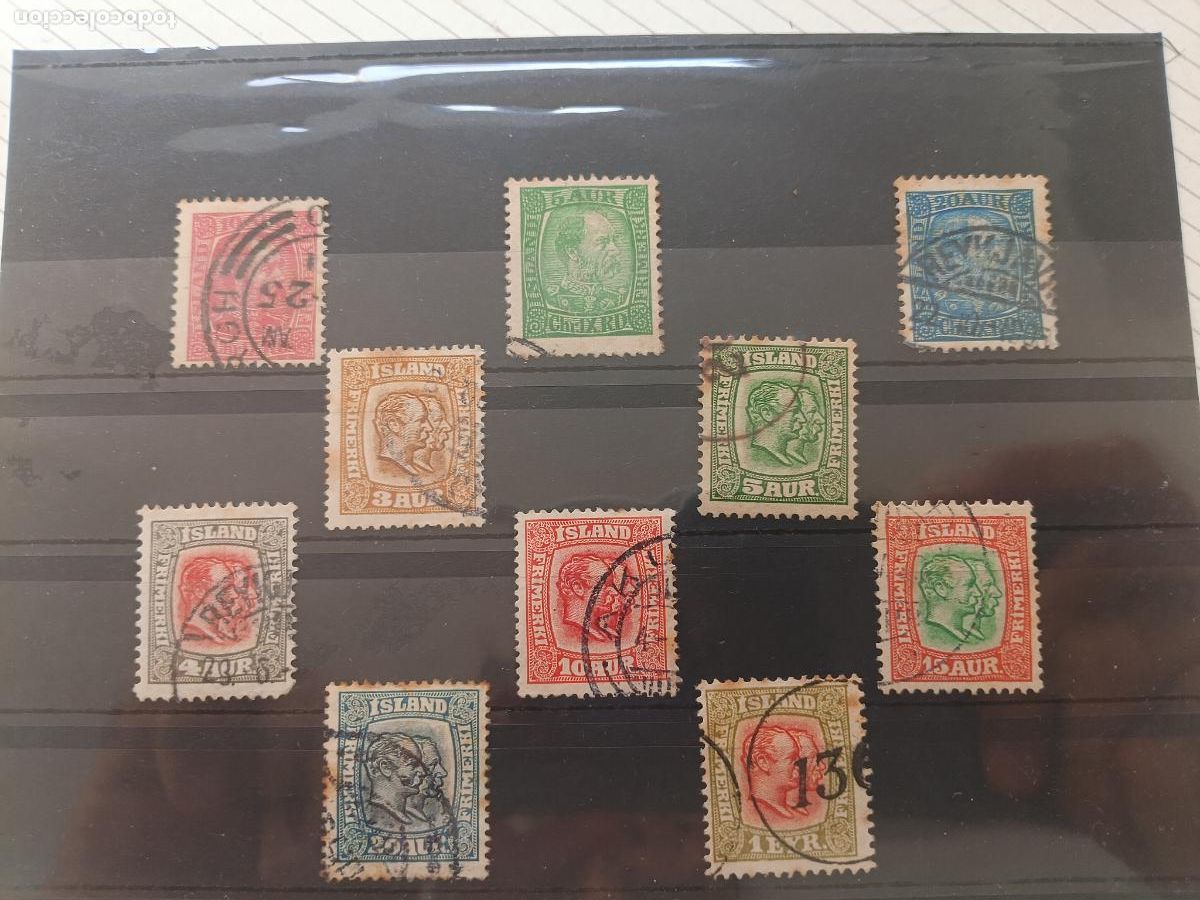 Briefmarken: Islandia. Lote de sellos antiguos