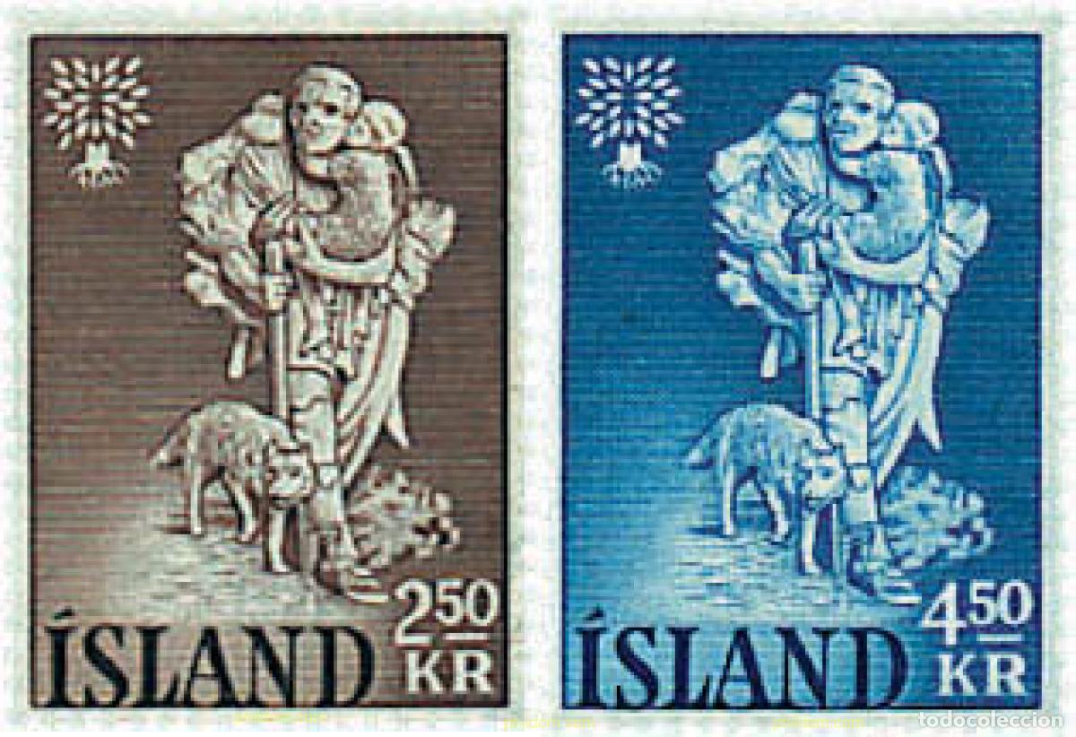 Sellos: 37819 MNH ISLANDIA 1960 A&Ntilde;O MUNDIAL DEL REFUGIADO