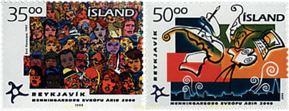 Sellos: 66714 MNH ISLANDIA 1999 REYKJAVIK. CAPITAL CULTURAL EUROPEA