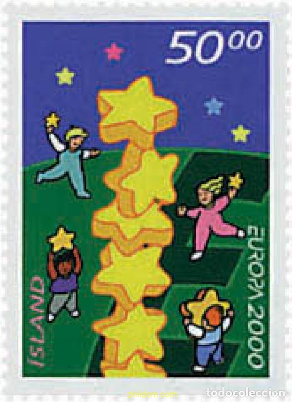 Sellos: 77127 MNH ISLANDIA 2000 EUROPA CEPT. CONSTRUCCION EUROPEA