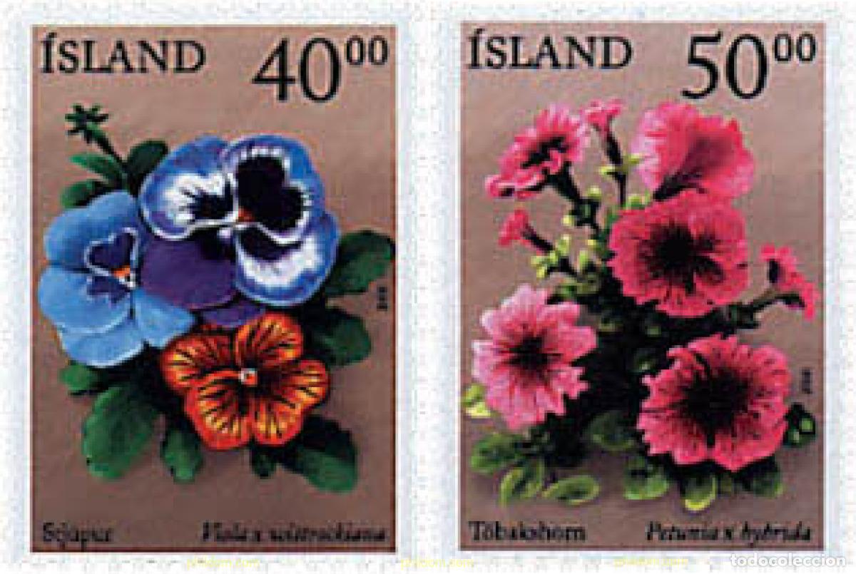 Sellos: 90737 MNH ISLANDIA 2000 FLORES