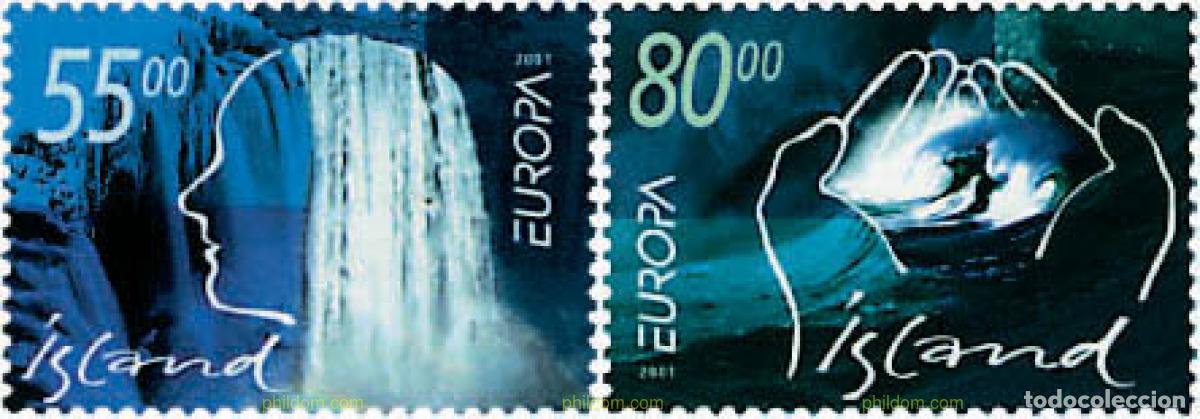 Sellos: 77096 MNH ISLANDIA 2001 EUROPA CEPT. EL AGUA, RIQUEZA NATURAL