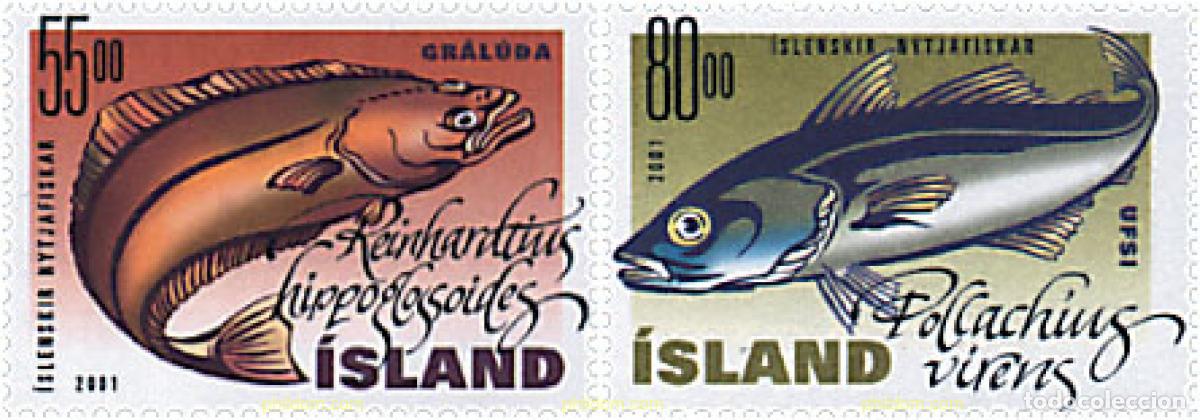 Francobolli: 66729 MNH ISLANDIA 2001 PECES