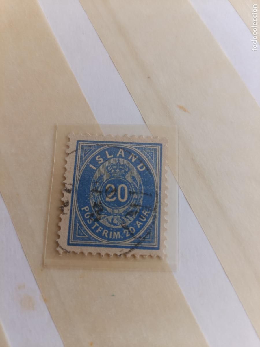Sellos: Islandia. 20 aur 1882 - Island