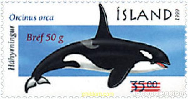 Sellos: 81274 MNH ISLANDIA 2001 BALLENA