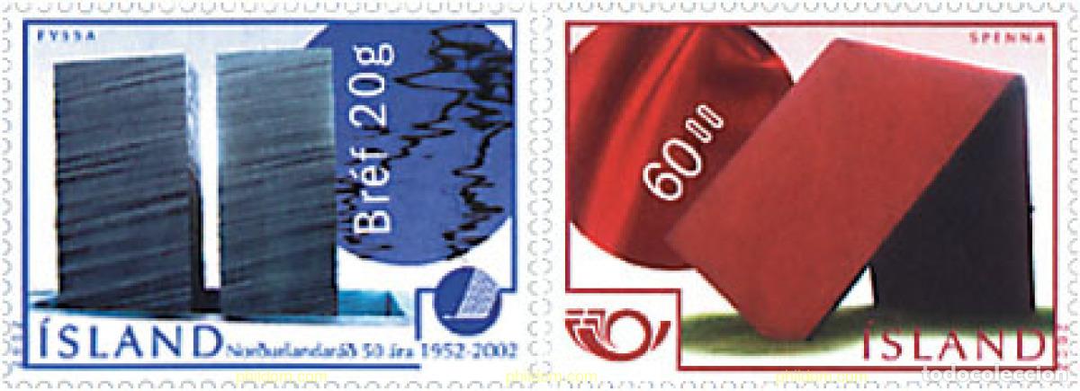 Timbres: 93933 MNH ISLANDIA 2002 NORDEN 02. ARTE MODERNO