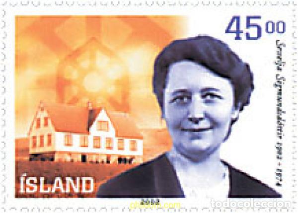 Sellos: 97861 MNH ISLANDIA 2002 CENTENARIO DEL NACIMIENTO DE SESSELJA SIGMUNDSDOTTIR