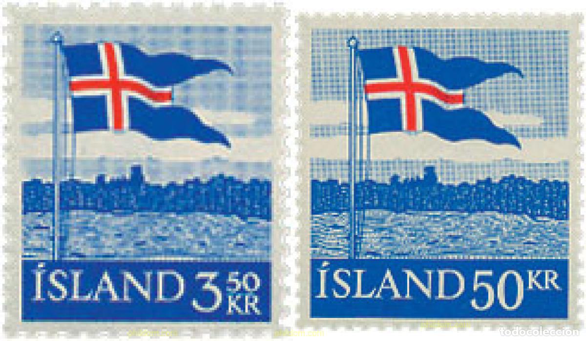 Selos: 101127 MNH ISLANDIA 1958 BANDERA