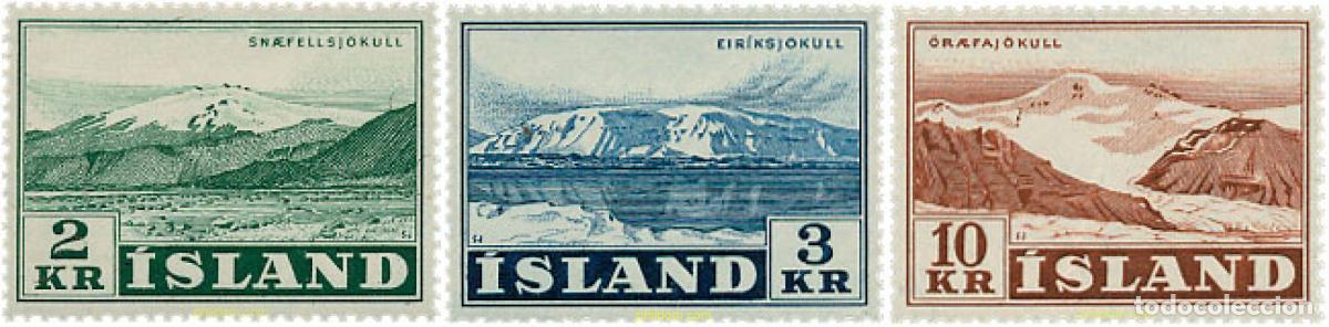 Selos: 652111 HINGED ISLANDIA 1957 PAISAJES