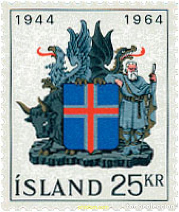 Timbres: 101147 MNH ISLANDIA 1964 20 ANIVERSARIO DE LA REPUBLICA
