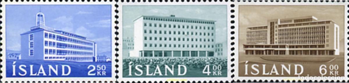 Timbres: 101141 MNH ISLANDIA 1962 EDIFICIOS ADMINISTRATIVOS