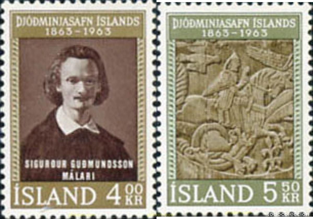 Timbres: 101144 MNH ISLANDIA 1963 CENTENARIO DEL MUSEO NACIONAL