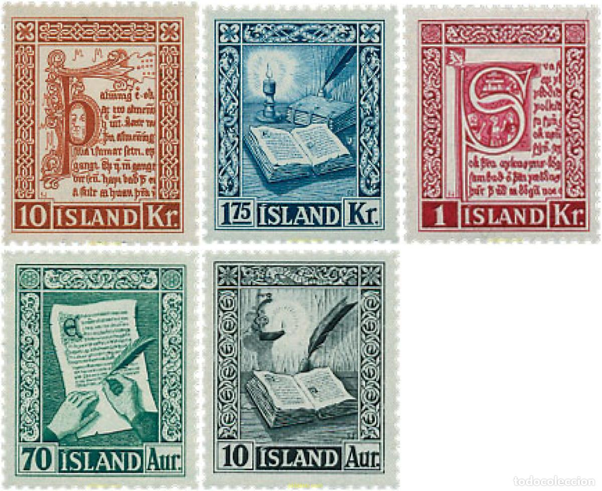 Sellos: 652109 HINGED ISLANDIA 1953 MANUSCRITO