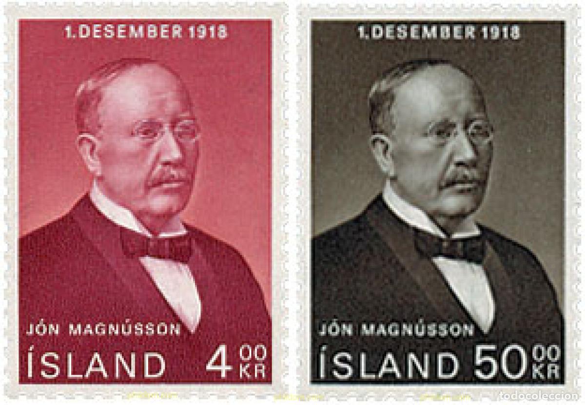 Sellos: 101202 MNH ISLANDIA 1968 50 ANIVERSARIO DE LA INDEPENDENCIA