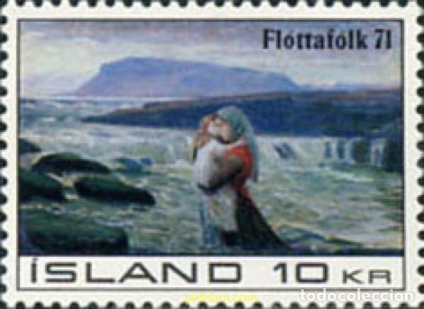 Sellos: 101234 MNH ISLANDIA 1971 A&Ntilde;O INTERNACIONAL DEL REFUGIADO