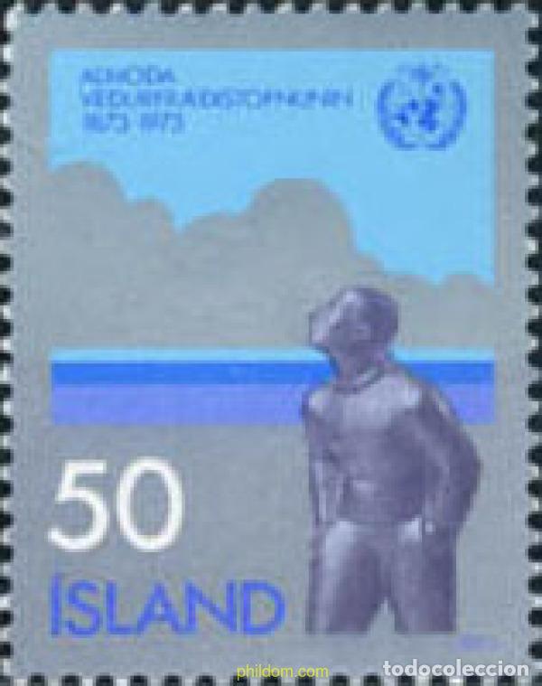 Briefmarken: 101253 MNH ISLANDIA 1973 CENTENARIO DE LA ORGANIZACION METEREOLOGICA INTERNACIONAL