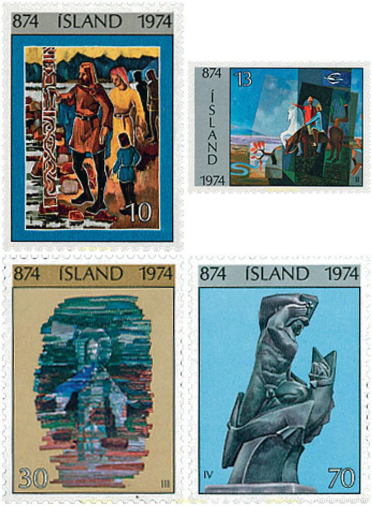 Briefmarken: 101258 MNH ISLANDIA 1974 1100 ANIVERSARIO DEL POBLAMIENTO DE ISLANDIA