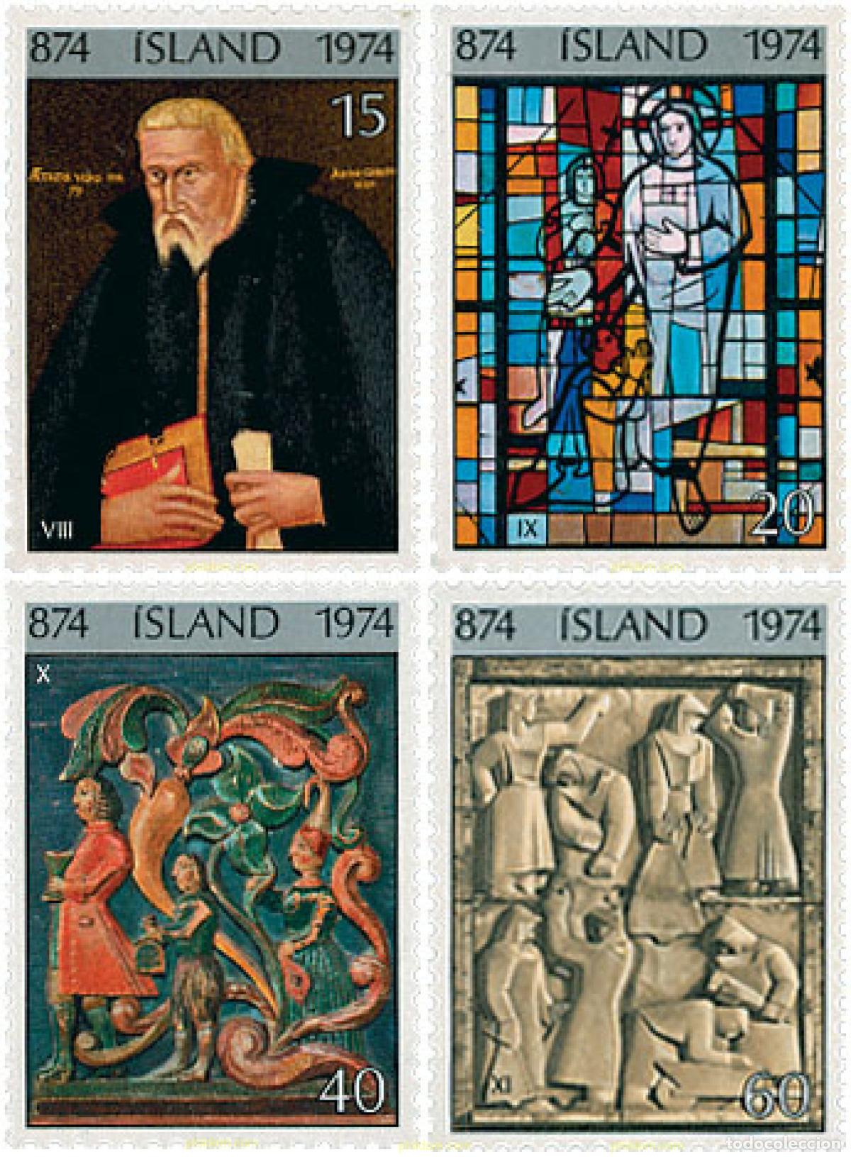Briefmarken: 101262 MNH ISLANDIA 1974 1100 ANIVERSARIO DEL POBLAMIENTO DE ISLANDIA