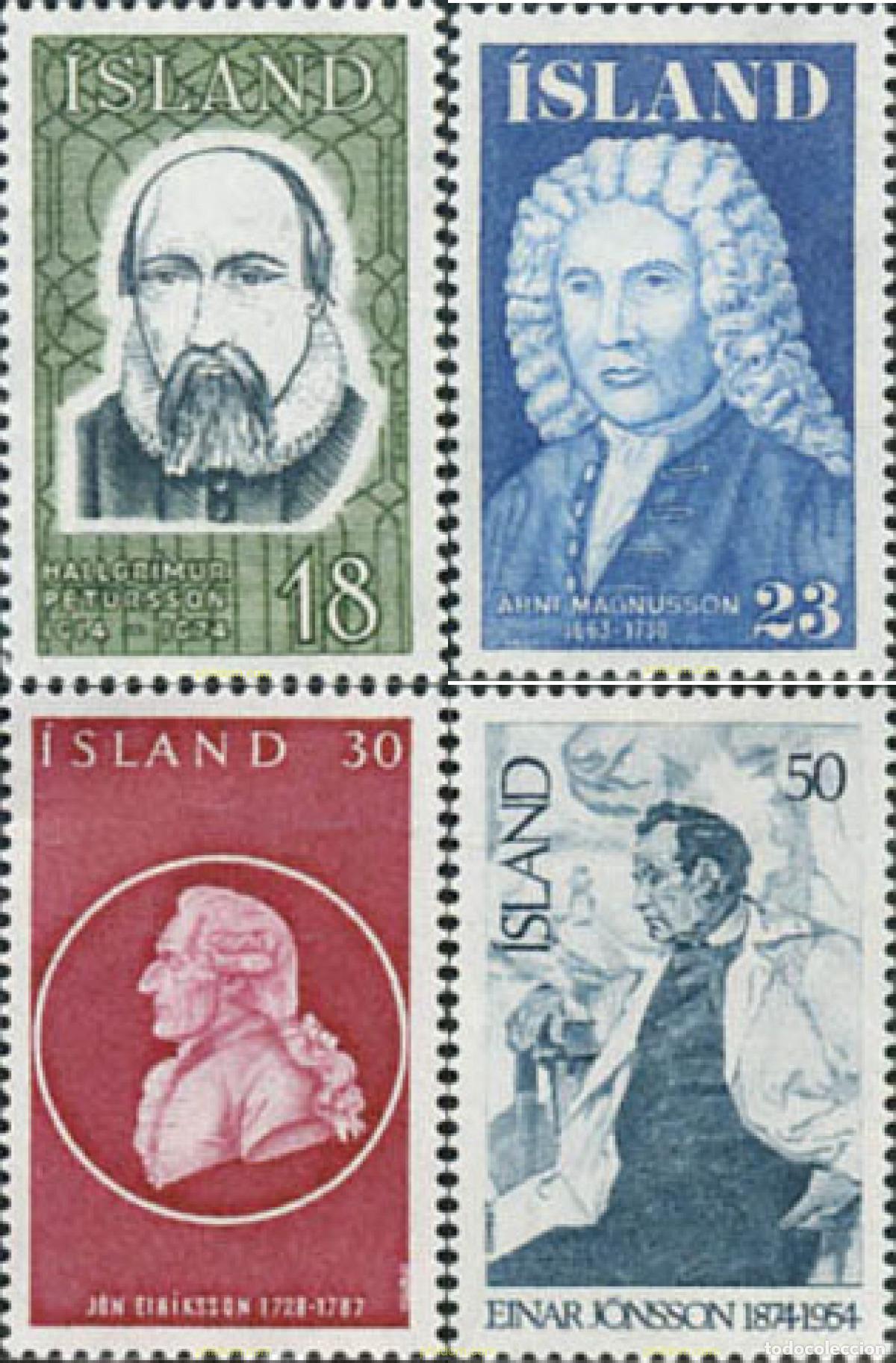 Briefmarken: 101266 MNH ISLANDIA 1975 PERSONAJES CELEBRES