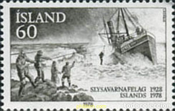 Briefmarken: 101292 MNH ISLANDIA 1978 50 ANIVERSARIO DE LA SOCIEDAD ISLANDESA DE SALVAMENTO