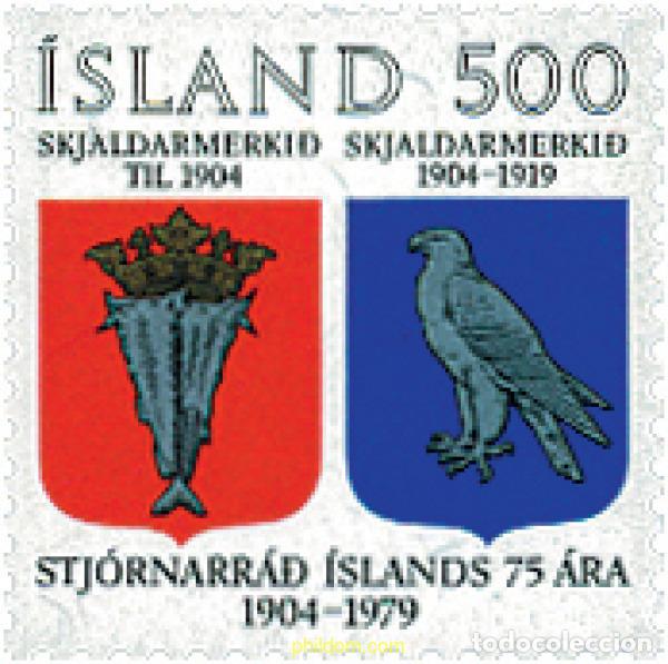 Briefmarken: 101304 MNH ISLANDIA 1979 75 ANIVERSARIO DEL GOVIERNO DE ISLANDIA