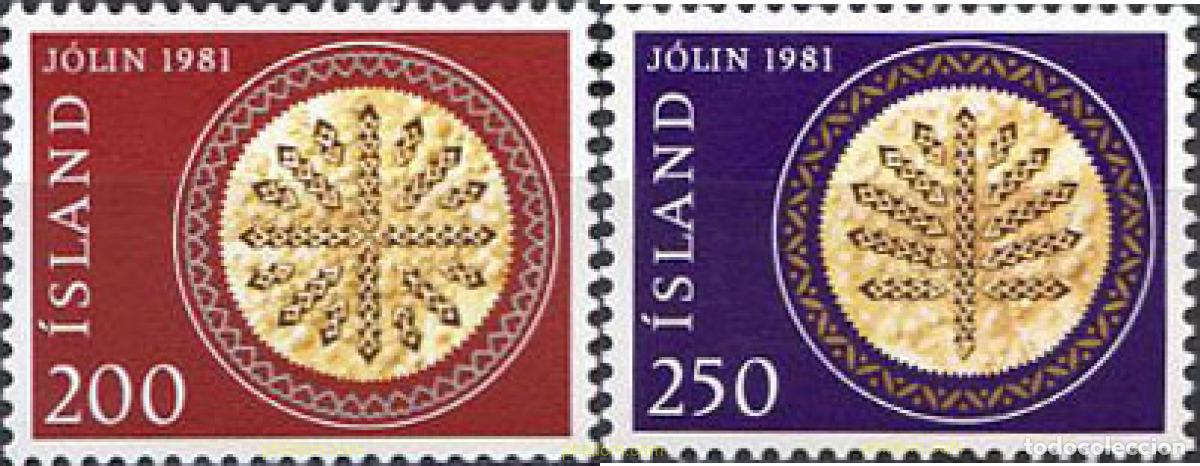 Briefmarken: 101324 MNH ISLANDIA 1981 NAVIDAD. GALLETAS ISLANDESAS DE NAVIDAD