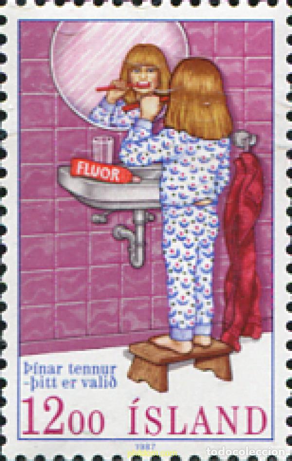 Briefmarken: 101386 MNH ISLANDIA 1987 CAMPA&Ntilde;A PARA LA PROTECCION DENTAL
