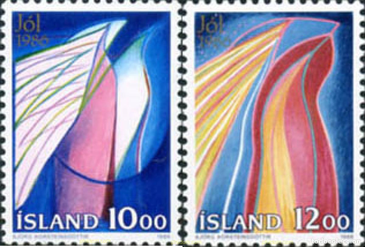 Briefmarken: 101380 MNH ISLANDIA 1986 NAVIDAD. ABSTRACCIONES SIMBOLICAS