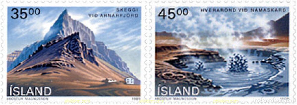 Briefmarken: 101396 MNH ISLANDIA 1989 PAISAJES