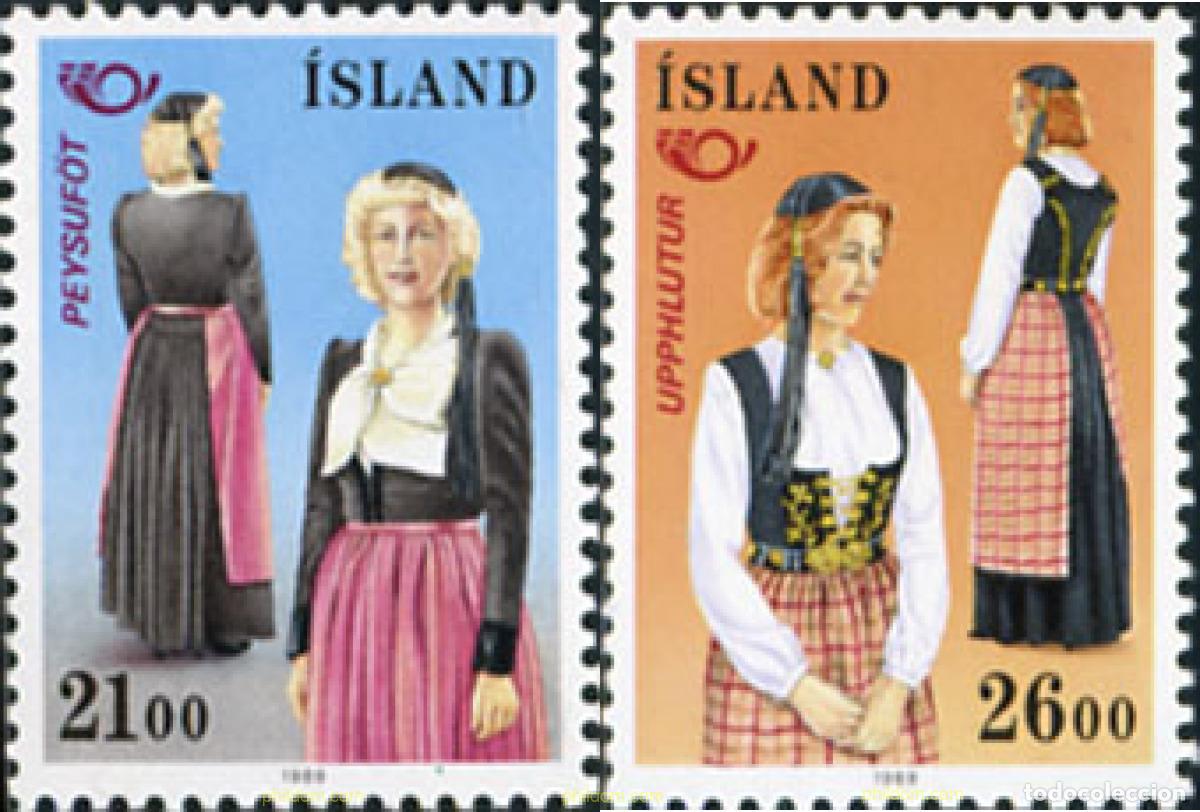 Briefmarken: 101394 MNH ISLANDIA 1989 NORDEN 89. VESTIDOS DE LOS PAISES NORDICOS