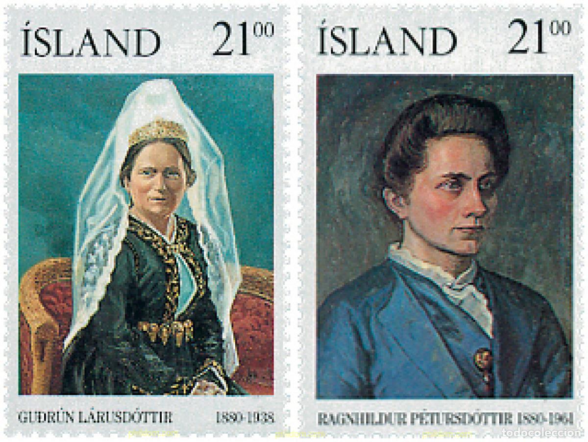 Briefmarken: 101402 MNH ISLANDIA 1990 PERSONALIDADES ISLANDESAS