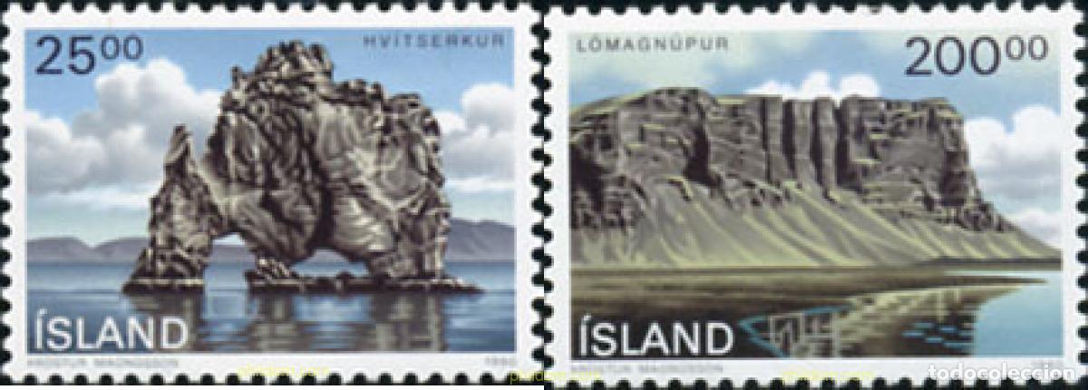 Briefmarken: 101405 MNH ISLANDIA 1990 PAISAJES