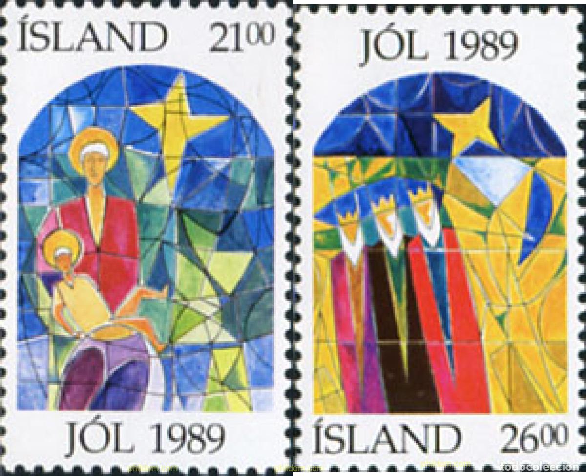 Briefmarken: 101400 MNH ISLANDIA 1989 NAVIDAD