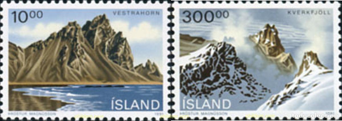 Briefmarken: 101408 MNH ISLANDIA 1991 PAISAJES