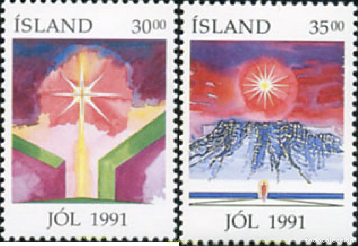 Briefmarken: 101416 MNH ISLANDIA 1991 NAVIDAD