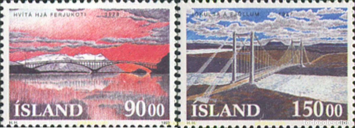 Briefmarken: 101420 MNH ISLANDIA 1993 PUENTES
