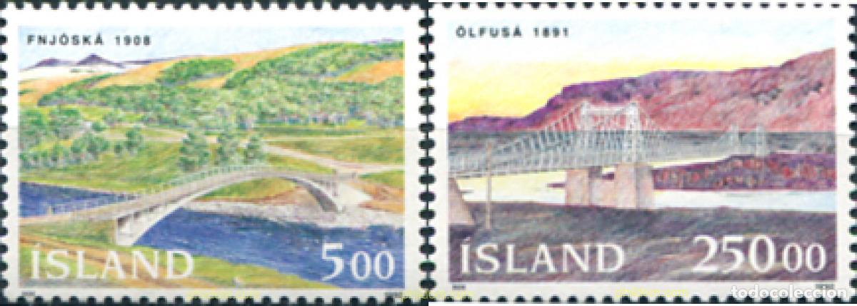 Selos: 101417 MNH ISLANDIA 1992 PUENTES