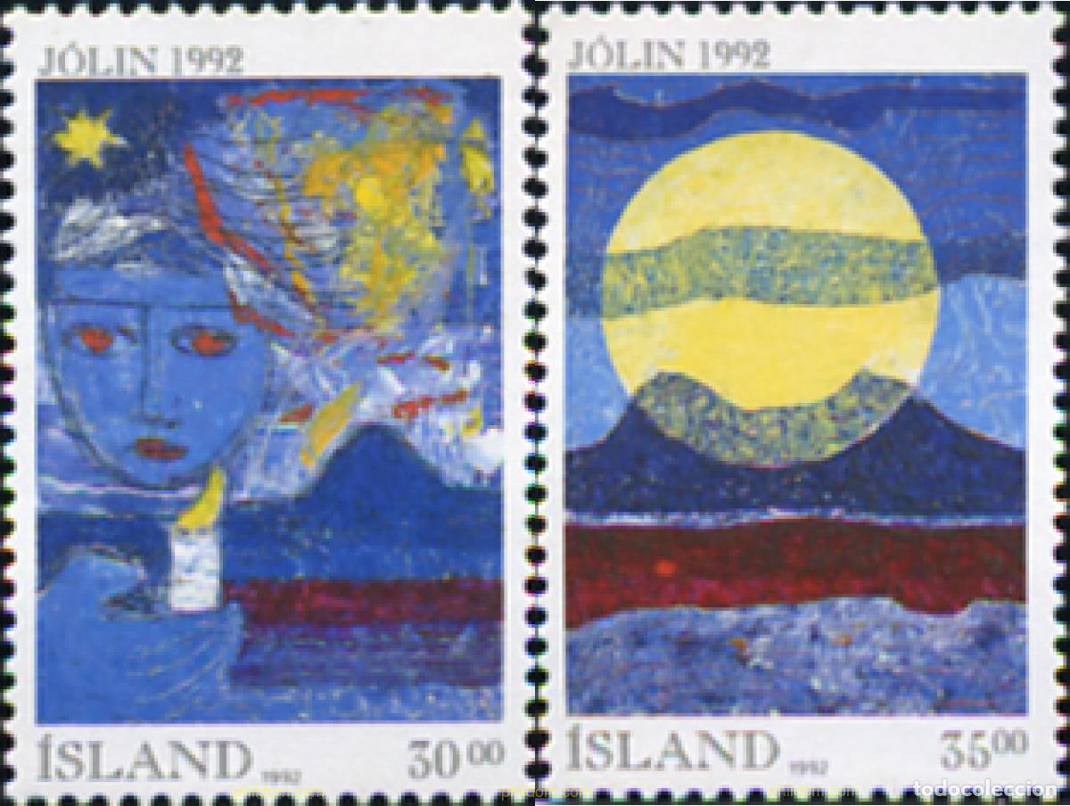 Selos: 101418 MNH ISLANDIA 1992 NAVIDAD