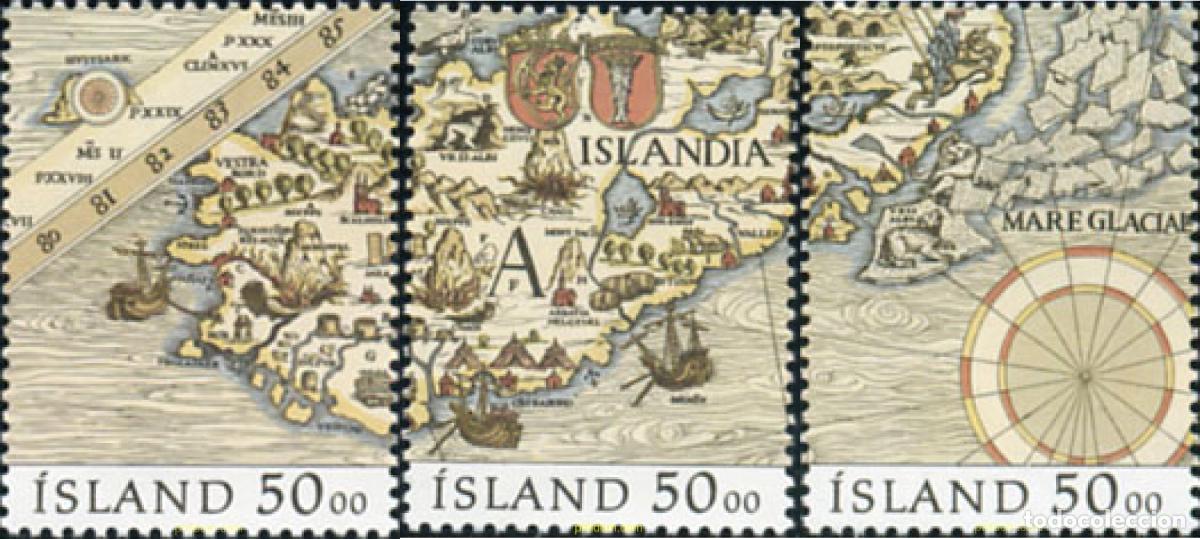 Selos: 101410 MNH ISLANDIA 1991 CARTOGRAFIA