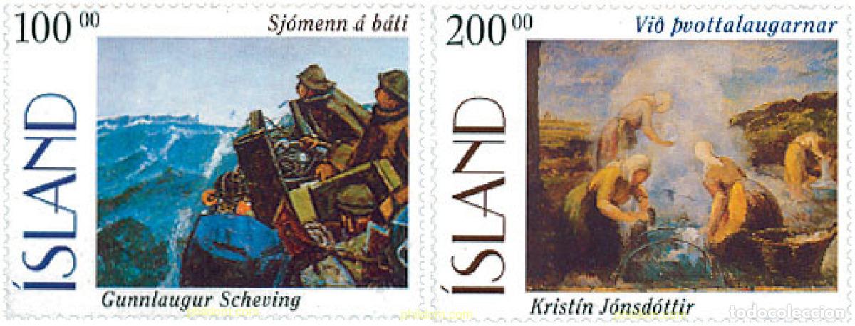 Selos: 101448 MNH ISLANDIA 1996 CUADROS DE ARTISTAS ISLANDESES