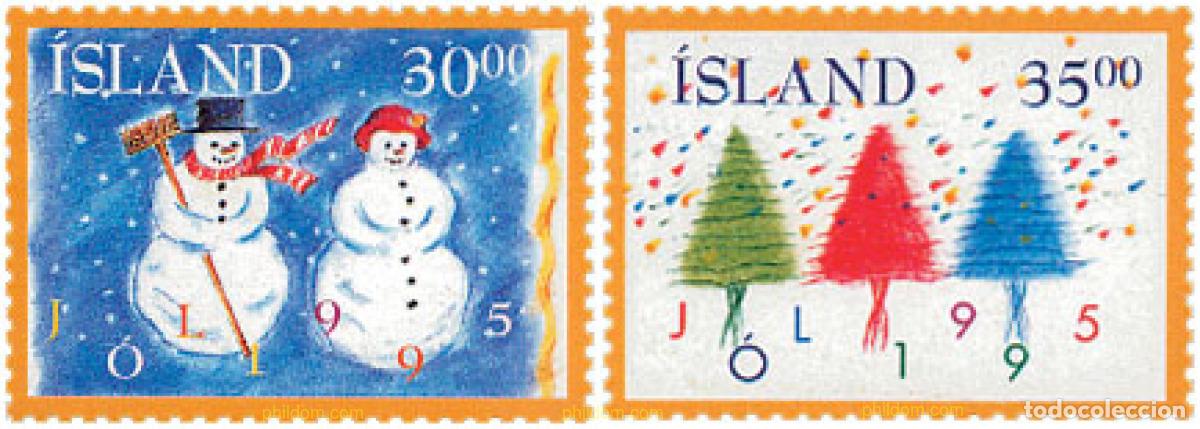 Sellos: 101447 MNH ISLANDIA 1995 NAVIDAD