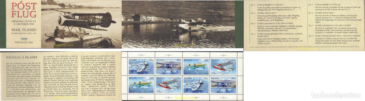 Sellos: 645805 MNH ISLANDIA 1993 AVION