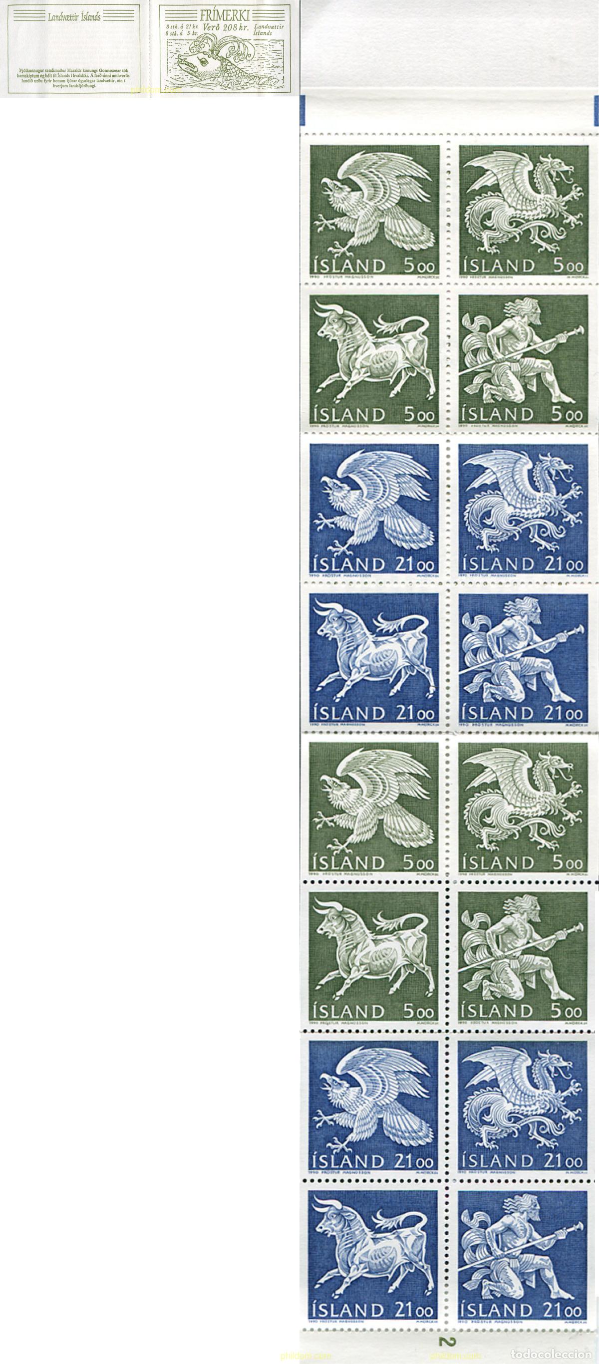 Sellos: 168966 MNH ISLANDIA 1990 ESPIRITUS GUARDIANES